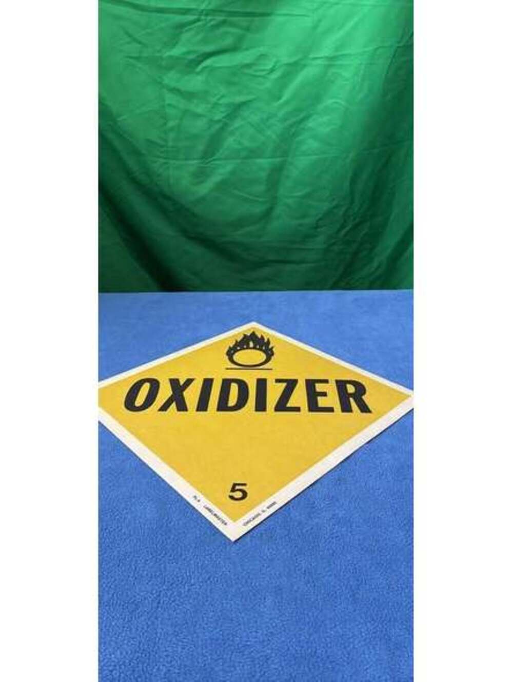 Labelmaster Oxidizer Hazard Placard